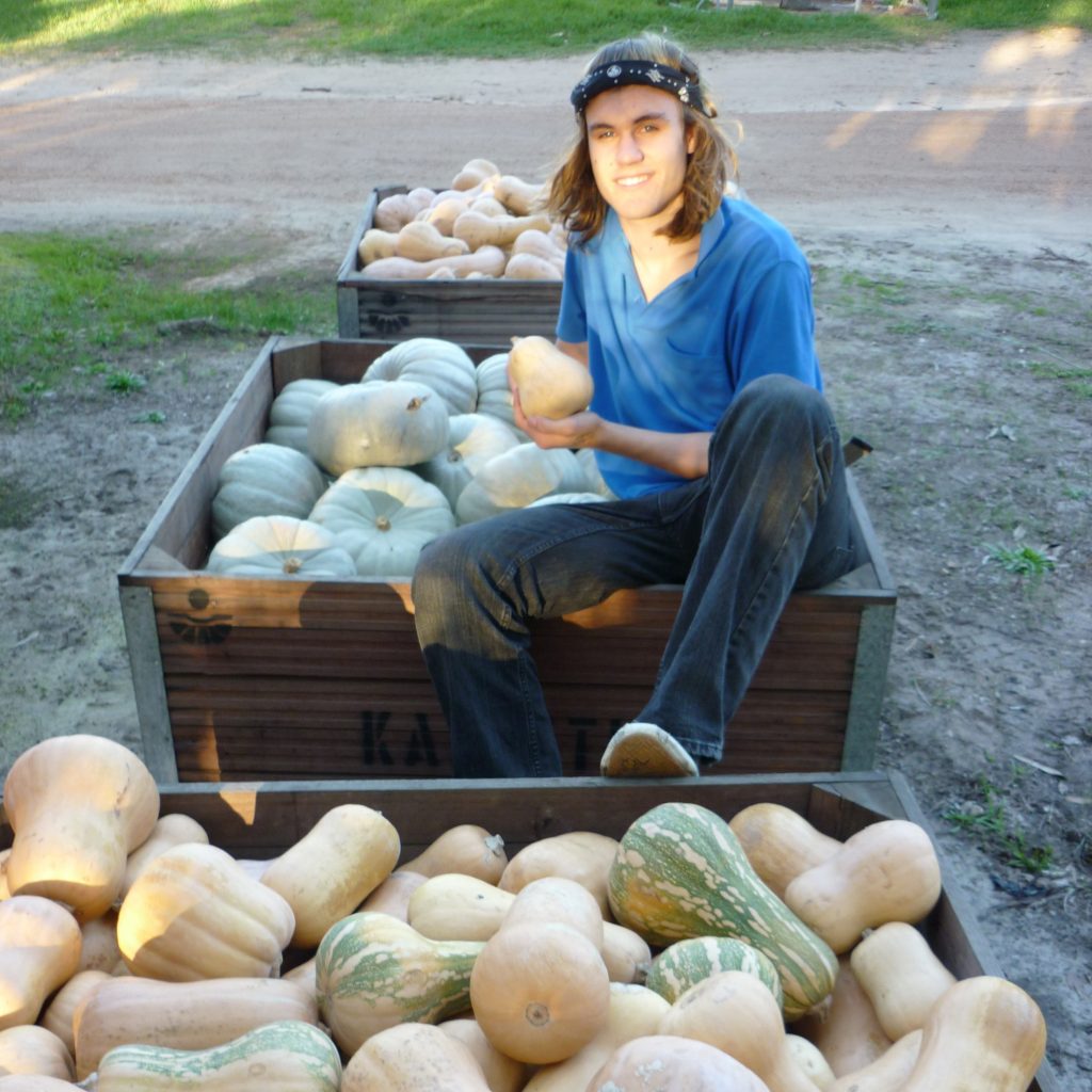 Older David & Pumpkin